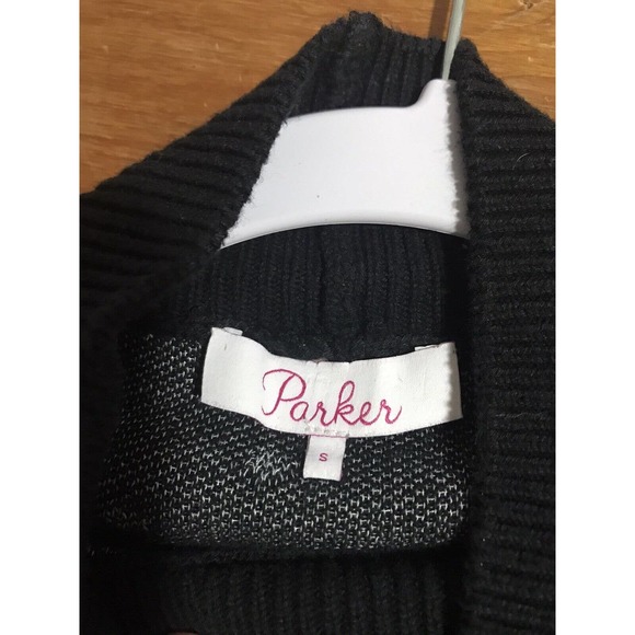 Parker Mock Neck Polka Dot Ruffle Marlee Sweater Size Small - Picture 6 of 8